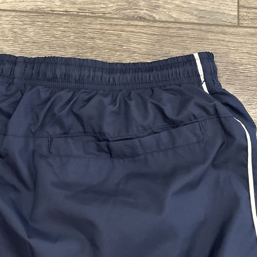 Vintage Y2K Nike Gray Tag Blue White Stripe Wide Leg Warm-Ups Track Pants Men XL - Picture 9 of 10
